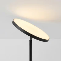 HOMCOM RGB Uplighter Staande Lamp – Dimbaar, Afstandsbediening & Touch, 350° Draaibare Kop, Zwart(m-10)