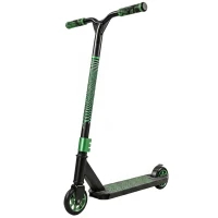 SPORTNOW Scooter Acrobático para Trucos Patinete Freestyle con Rodamientos ABEC-9 Ruedas 120 mm Giro 360° para Skatepark Verde(m-1)