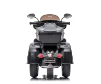 Moto elettrica 12V per bambini, ampio vano portaoggetti e sedile morbido in PU, 110x48x68 cm, Nero(m-12)