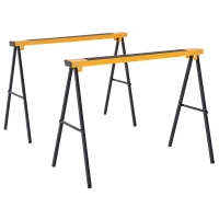 DURHAND Set van 2 Klus Standaards, Tot 250 kg Belastbaar, Metaal, Geel(m-11)