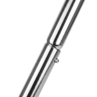 Outsunny gazonbeluchter handvat lengte verstelbaar handverticuteer gazonbeluchter spiked roller gazon rollende gazonbeluchter onderhoud tuin verzinkte buis groen + zilver 135 x 42,5 x 15 cm(m-10)