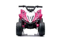 Kinder Quad elettrico 12V, due velocità (alta/bassa) e avanti/indietro, 85x55x55,3 cm, Rosa(m-12)