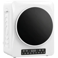 HOMCOM 1000W compacte wasdroger met Extra Droog & ECO-functies, timer- en temperatuurinstellingen, wit(m-1)