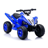 Quad elettrico per bambini 12V, due velocità (alta/bassa) e avanti/indietro, 85x55x55,3 cm, Blu(m-15)