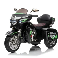 Moto elettrica 12V per bambini, ampio vano portaoggetti e sedile morbido in PU, 110x48x68 cm, Nero(m-2)