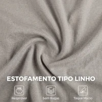 HOMCOM Cadeirão de Baloiço com Apoio para os Pés Ajustável 5 Posições Apoios de Braços em Madeira Acolchoamento Duplo Cinza Claro(m-7)