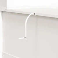 HOMCOM Vanity Makeup Desk LED Mirror Dressing Table Large Storage 5 Drawers White(m-13)