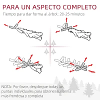 HOMCOM Árbol de Navidad Estrecho Nevado 180 cm con 395 Ramas y Soporte de Metal Plegable para Salón Interior Verde(m-5)