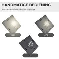 Outsunny zonne-tuinlantaarn met 3 vlammen zonnelantaarn 120 lumen roestvrij staal(m-5)