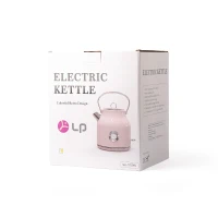 Bouilloire 1,7 l, corps en acier inoxydable laqué chromé, 27x18x18 cm, rose clair(m-8)