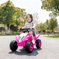 Kinder Quad elettrico 12V, due velocità (alta/bassa) e avanti/indietro, 85x55x55,3 cm, Rosa(m-1)