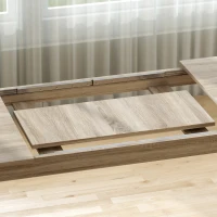 HOMCOM Uitschuifbare Eettafel, uitbreidbaar van 180 naar 260 cm, voor 6-10 personen, Hout(m-7)