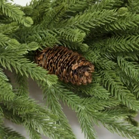HOMCOM Kerstkrans met dennenappels Ø60 cm – kunstkrans, groen(m-9)