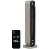 HOMCOM Elektrische Verwarming, 3 Modi, 12-Uurs Timer, LED Display, Oscillatiefunctie(m-11)