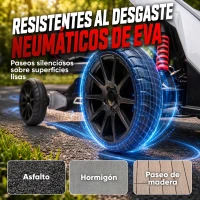 HOMCOM Kart Coche Eléctrico Infantil 12V de 3 a 8 Años Velocidad 3-5km/h y Cinturón de Seguridad 100x58x58,5cm Blanco(m-5)