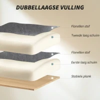 HOMCOM Bureaustoel hoogteverstelbare draaistoel met lendensteun, voetsteun, sneeuwflanel, 80 x 80 x 106-114 cm Donkergrijs(m-4)