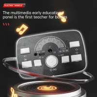 12V Auto elettrica per bambini, telecomando parentale e modalità di guida manuale, 96x59,2x58 cm, Rosa(m-18)