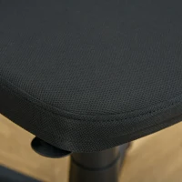 Vinsetto Bureaustoel Ergonomische Bureaustoel, Verstelbare Draaistoel, Ruimtebesparend Zwart(m-9)