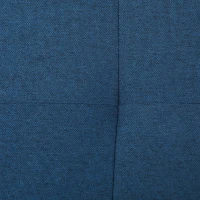 HOMCOM Poefbank met opbergruimte, Ottomane, Halbank, Knoopdetails, 125,1 cm x 48,9 cm x 41,3 cm, Blauw(m-9)