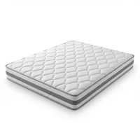 Matelas 90 x 200 cm, mousse de confort, ergonomique & hypoallergénique, 90 x 200 x env. 25 cm, 200x90x25 cm, Blanc(m-2)