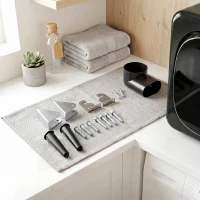 HOMCOM Máquina de Secar Roupa de Exaustão 4 kg 800W Anti-Vincos Esterilização 5 Programas Carga Frontal 48x40x56 cm Preto(m-9)