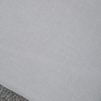HOMCOM Voetenbank in Scandinavisch design, zithocker, voetenbank, 68 cm x 38 cm x 42 cm, grijs + natuurlijk(m-9)