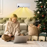 HOMCOM Wandmontage Heater 2000W met Afstandsbediening, 3 Modi, LED-display 12u Timer(m-2)