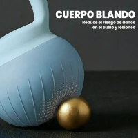 SPORTNOW Pesa Rusa 8 kg Kettlebell Relleno de Arena Metálica y Mango Antideslizante para Entrenamiento 21,5x21,5x27,7 cm Azul(m-4)