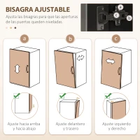 HOMCOM Alacena de Cocina con 3 Puertas de Vidrio Compartimento Abierto 2 Cajones y Estantes Ajustables 100x40x180 cm Negro(m-7)