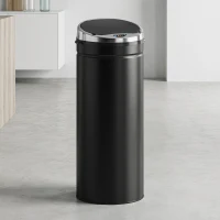 HOMCOM 50 L Sensor Mülleimer, Automatischer Abfalleimer, Rostfreier Kücheneimer mit Infrarotsensor, für Küche, Esszimmer(m-9)