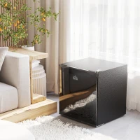 HOMCOM mini vriezer, 35 L, wit, 47 x 44,2 x 48,8 cm(m-10)
