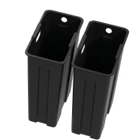 HOMCOM Coș de Gunoi cu 2 Compartimente de 20L cu Închidere Silențioasă, din Oțel Inoxidabil și PP, 45.8x36x51.6 cm(m-9)