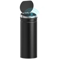 HOMCOM 50 L Sensor Mülleimer, Automatischer Abfalleimer, Rostfreier Kücheneimer mit Infrarotsensor, für Küche, Esszimmer(m-12)