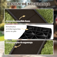 PawHut Rampa para Cães 155 cm para Carro, Dobrável com Pega, Ângulo Ajustável, Preto(m-6)