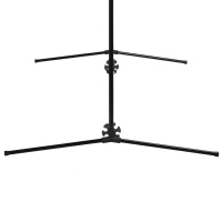 SPORTNOW Filet de badminton, filet portable, hauteur ajustable 107-155 cm, avec sac de transport, cadre métallique, noir, bleu(m-7)