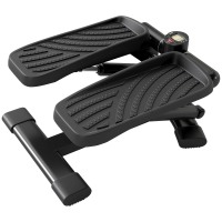 SPORTNOW Stepper Twister 2 in 1 con Monitor LCD, Pedali Grandi e Antiscivolo, Capacità 100 kg, Nero