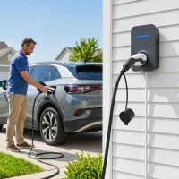 HOMCOM Cavo Ricarica EV Tipo 2, 22kW, 32A, Modalità 3, Trifase, 5m(m-2)