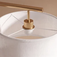 Vloerlamp staande lamp E27-fitting voor woonkamer metaal staal linnen(m-10)