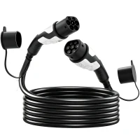 HOMCOM Cavo Ricarica EV Tipo 2, 22kW, 32A, Modalità 3, Trifase, 5m(m-1)