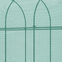 Outsunny Vogelbeschermingsnet, metalen frame, ritssluitingdeur, eenvoudig opzetten en afbreken, 3 x 1 x 1,5 m, groen(m-12)