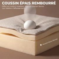 HOMCOM Fauteuil Releveur Électrique Massage et Chaleur Fauteuil Relax Électrique Chenille Ports USB Dossier Inclinable Crème(m-6)