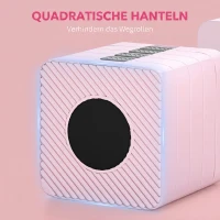 SPORTNOW Verstelbare Halter, 2 x 5 kg met Antislip Grip, Vierkante Halterset van Staal Roze(m-5)