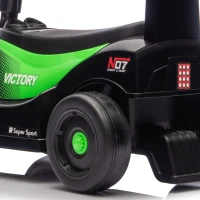 AIYAPLAY Coche Portador para Niños F1 con Volante Musical Ruedas Silenciosas y Compartimento 18-36 Meses Verde(m-8)