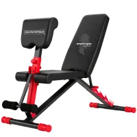 SPORTNOW Banco de Pesos Ajustável para Home Gym, Dobrável 300 kg, Inclinado/Declinado/Plano, 7 Posições Encosto(m-1)