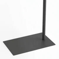 HOMCOM Staande lamp met 350° draaibare kop, 7 kleurtemperaturen en telefoonhouder(m-12)