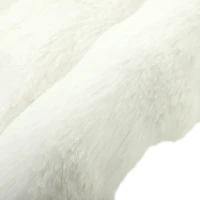 PawHut Canapé pour Chien Chat Lit Surélevé en Bois, Coussin Amovible en Peluche, Pieds Antidérapants, 70 x 47 x 30 cm, Blanc(m-12)