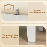HOMCOM Dulap De Baie Slim Cu 2 Uși, Rafturi Reglabile, MDF, Metal, 60x30x170 cm, Alb(m-7)