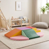 HOMCOM 6 blocs de construction en mousse XXL pour enfants - normes EN71-1-2-3 - mousse EPE Revêtement synthétique(m-2)