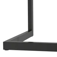 HOMCOM Mesa de Comedor para 2 Personas con Tablero Grueso Patas Metálicas Estilo Moderno 110x67x75,5 cm Roble(m-13)