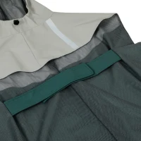 PawHut Impermeable para Perros con Capucha Orificio para Correa y Tiras Reflectantes para Perros de Talla Gigante Verde(m-12)